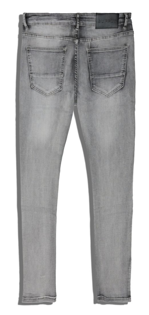 Supply David Skinny Jean - Steel Grey back