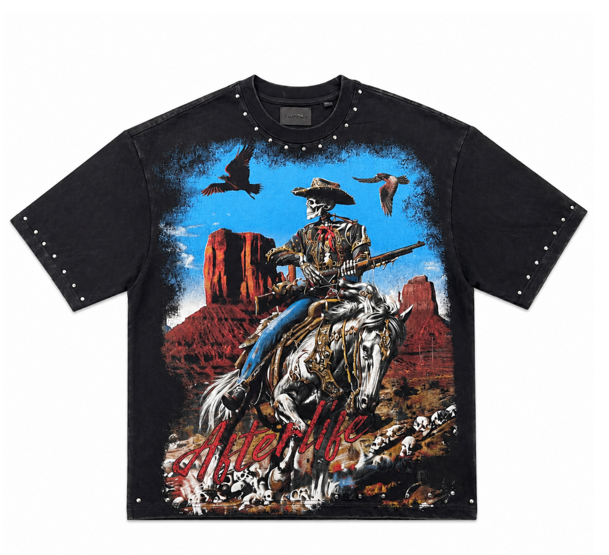No Rest Tee Black - Front