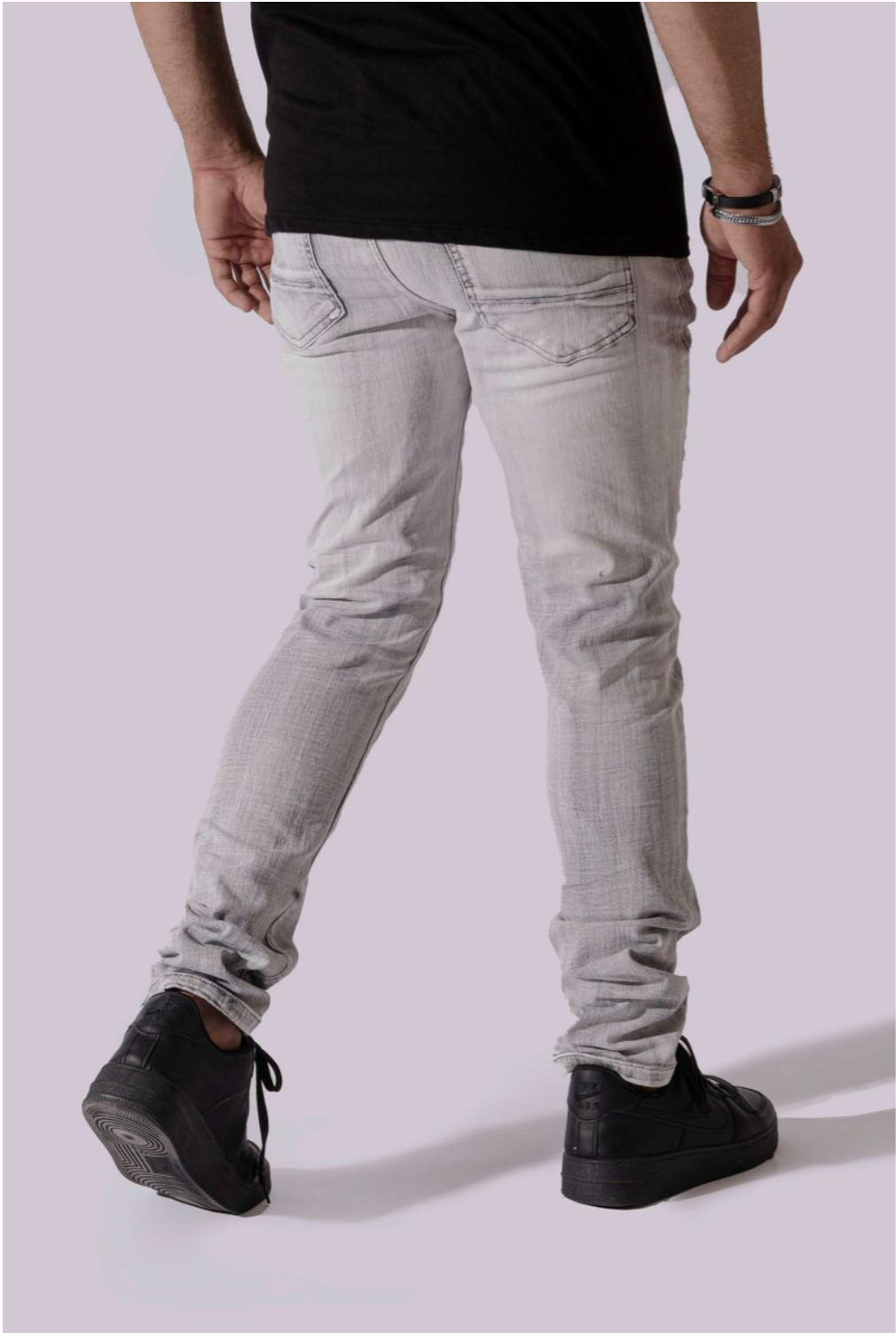 Premium Disaster Jean - Ice Grey back