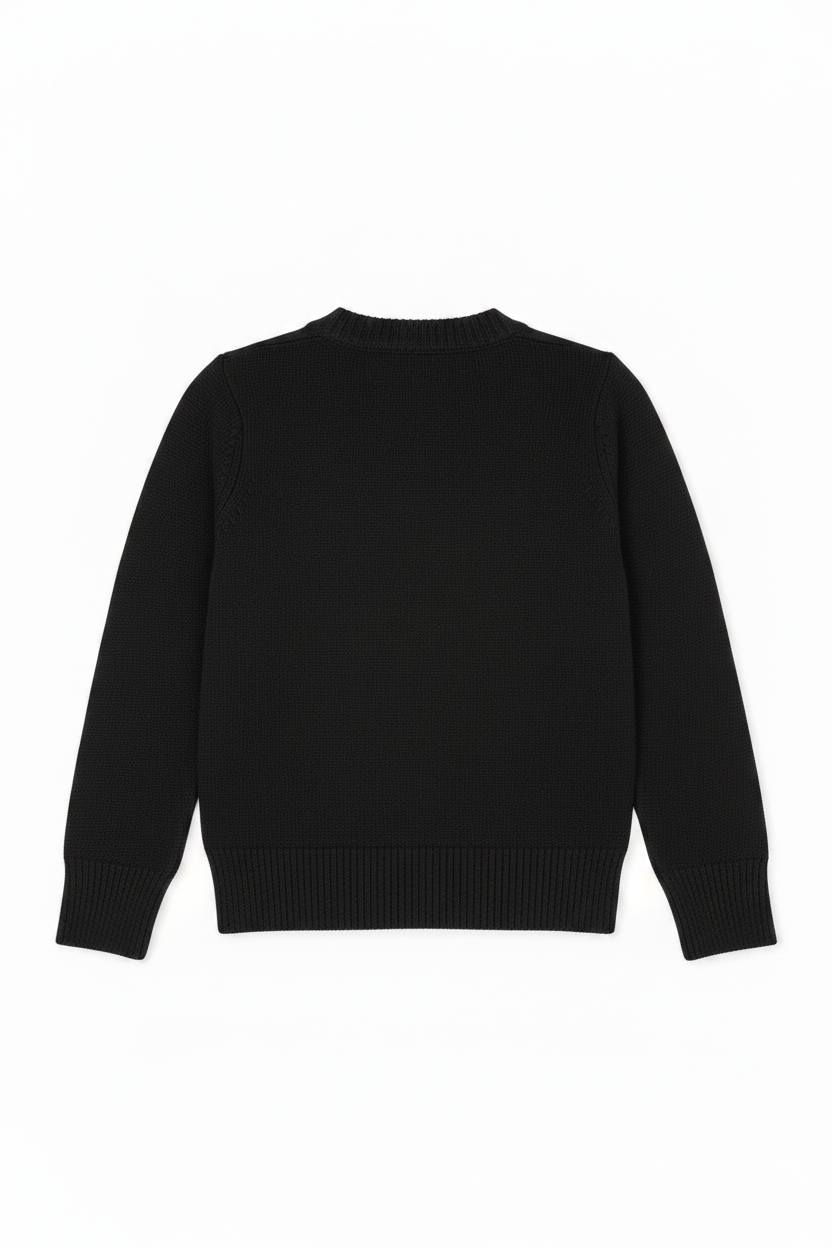 French Toast Black Cardigan - Back (revised)
