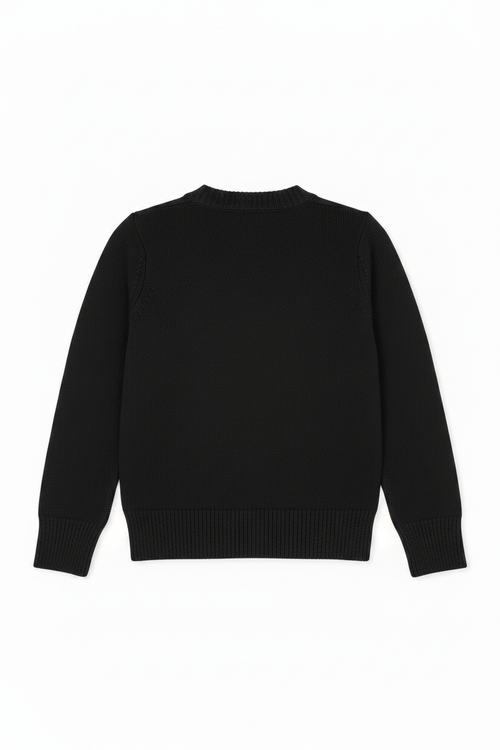 French Toast Black Cardigan - Back (revised)